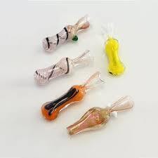 3" ASSORTED DESIGN ONE HITTER GLASS CHILLUM