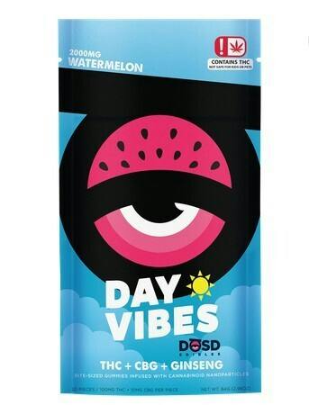 DOSD EDIBLES WATERMELON DAY VIBES 1:1 THC:CBG 2000MG