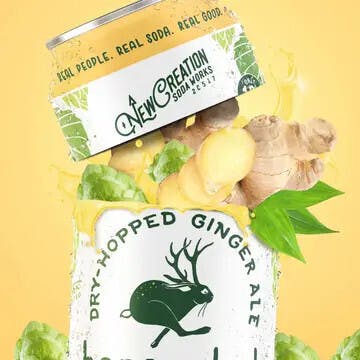 CREATION HOPSCOTCH DRY-HOPPED GINGERALE SODA 12OZ