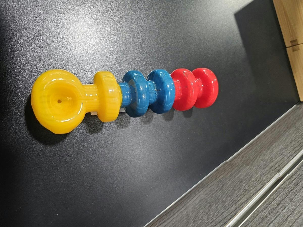 HP YELLOW/RED/BLUE CIRCLE PIPE