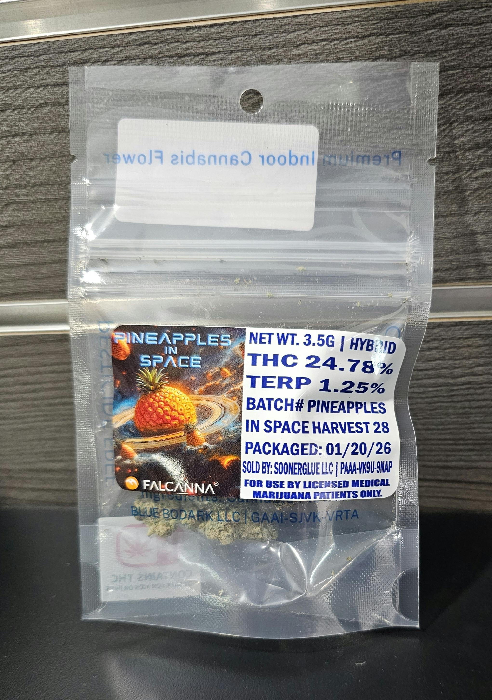 SOONER GLUE PINEAPPLES IN SPACE FLOWER 3.5G