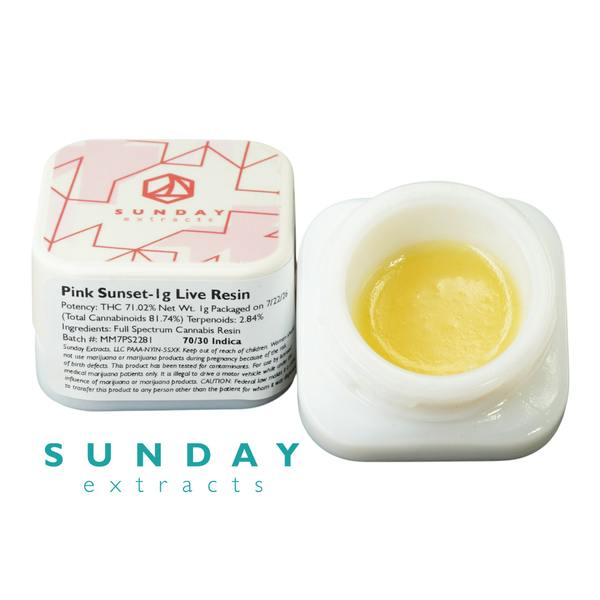 SUNDAY PINK SUNSET LIVE RESIN 1G