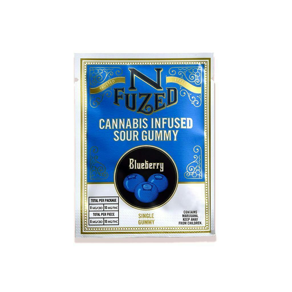 Sour Blueberry Gummy 10mg - 10 Pack