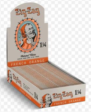 Zig Zag | French Orange | 1 1/4 Rolling Papers