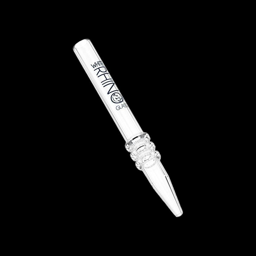 White Rhino Quartz Dab Straw V2 | Silicone Cap | 5" |