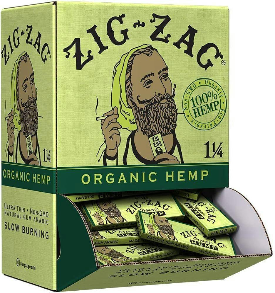 Zig Zag Rolling Papers - Organic Hemp 1 1/4 at Heads Adrian Cannabis Dispensary