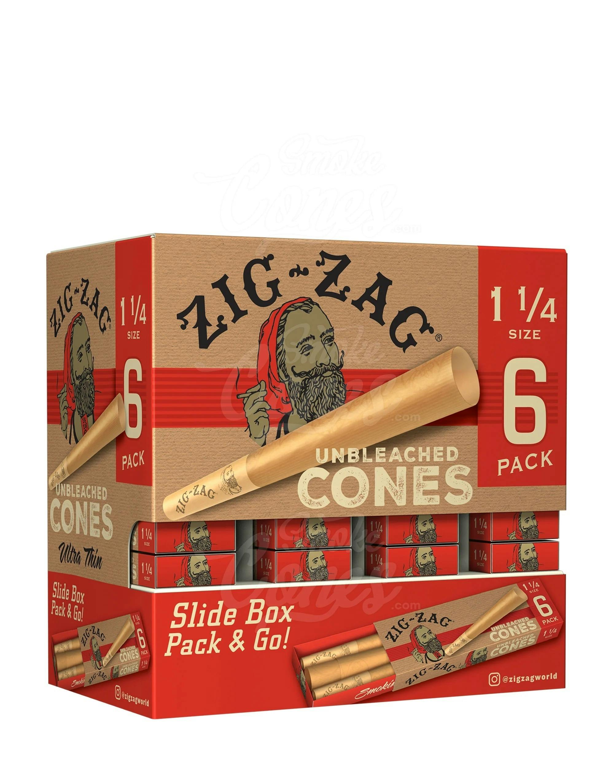 Zig Zag Rolling Papers - Unbleached Cones 1 1/4 at Heads Adrian Cannabis Dispensary