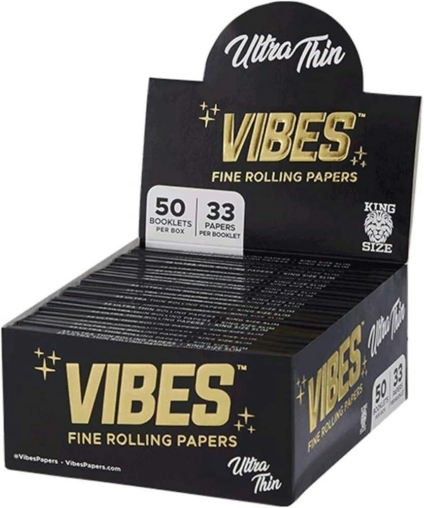 Vibes Rolling Papers - King Unbleached 109mm at Heads Adrian Cannabis Dispensary