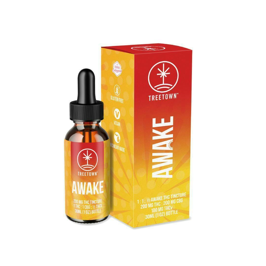 TreeTown - Awake Tincture - 200mg THC/200mg CBD/100mg THCv (REC) at Heads Adrian Cannabis Dispensary