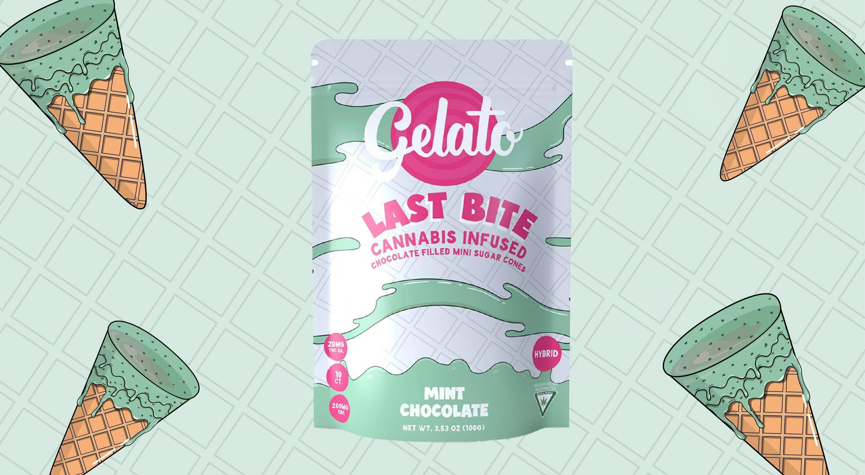 Gelato - 200mg - Last Bite Cones - Mint Chocolate (REC)
