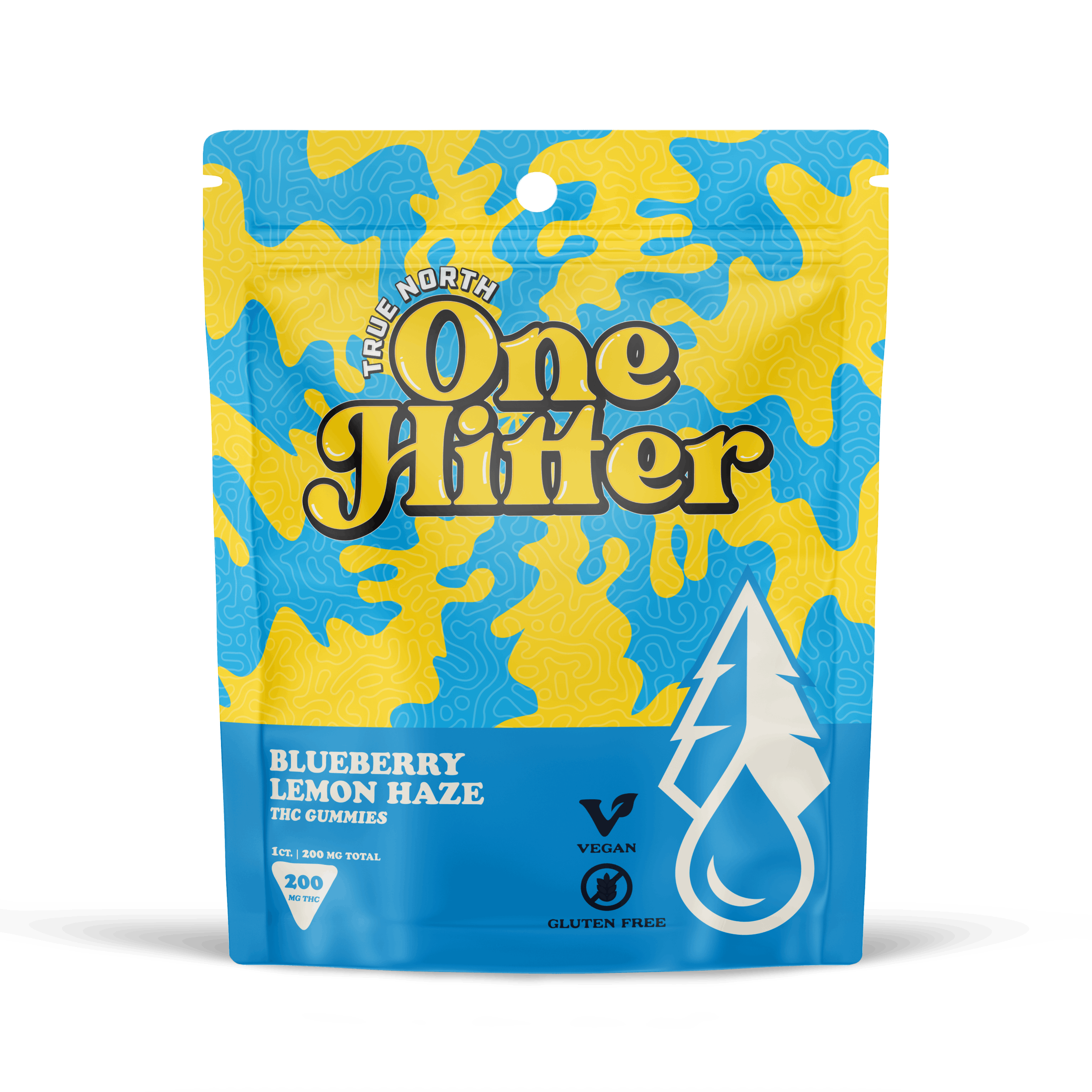 True North | One Hitter | Blueberry Lemon Haze Gummies | 200mg | Single by True North Collective MI