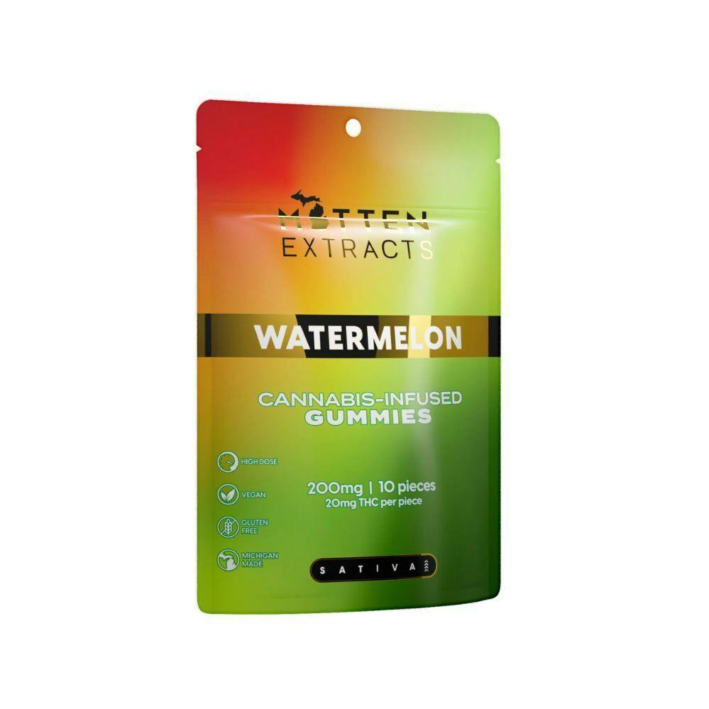 Mitten Extracts - 200mg Gummies - Watermelon