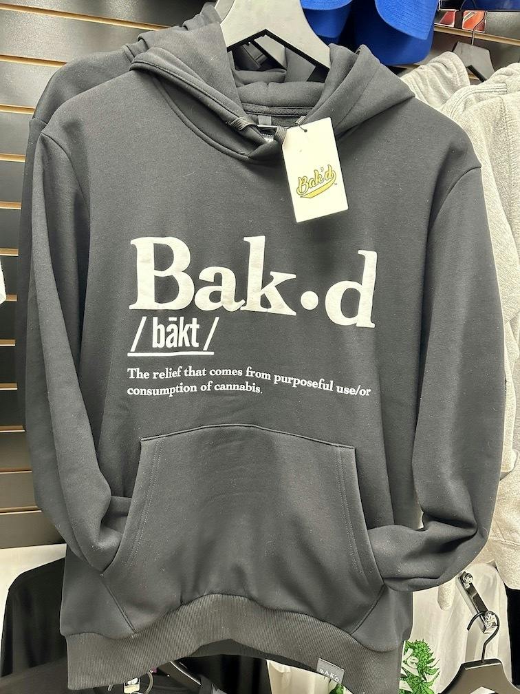 Bak'd Definition & Meaning Hoodie w/Pocket- Black