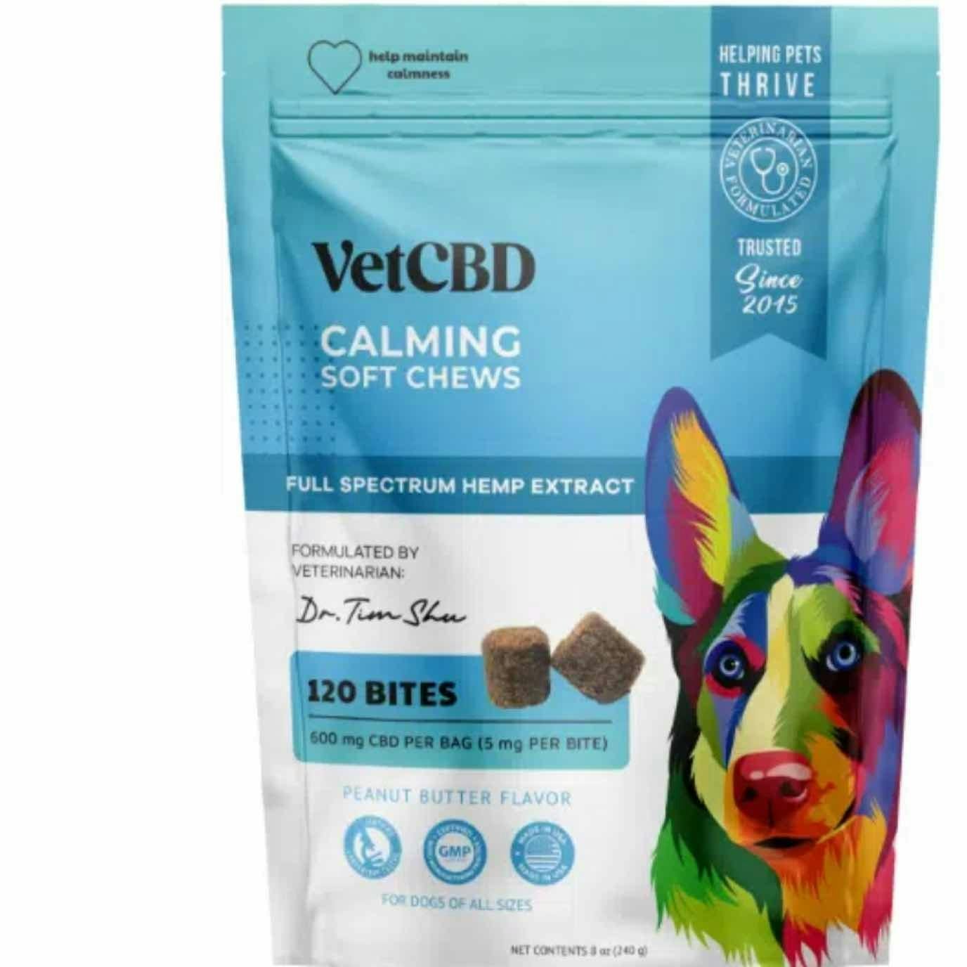 Vet CBD Calming Soft Chews 120ct Bites