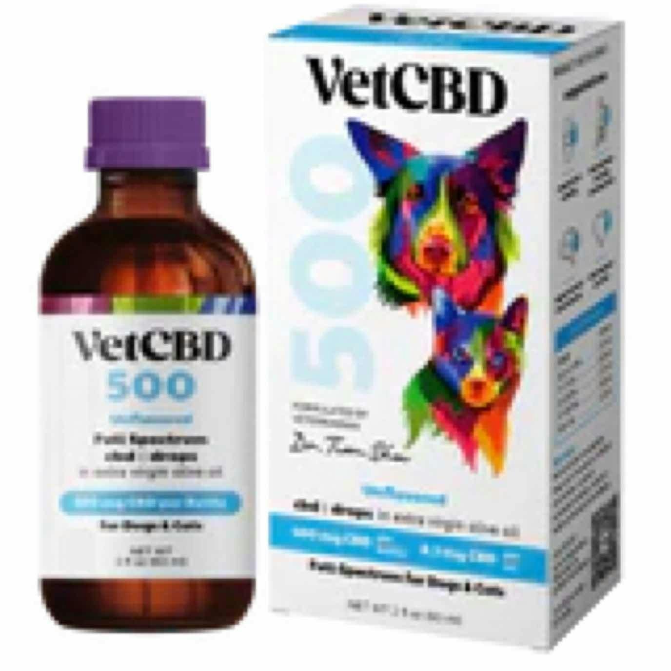 Vet CBD Hemp Tincture Full Spectrum Drops 500mg