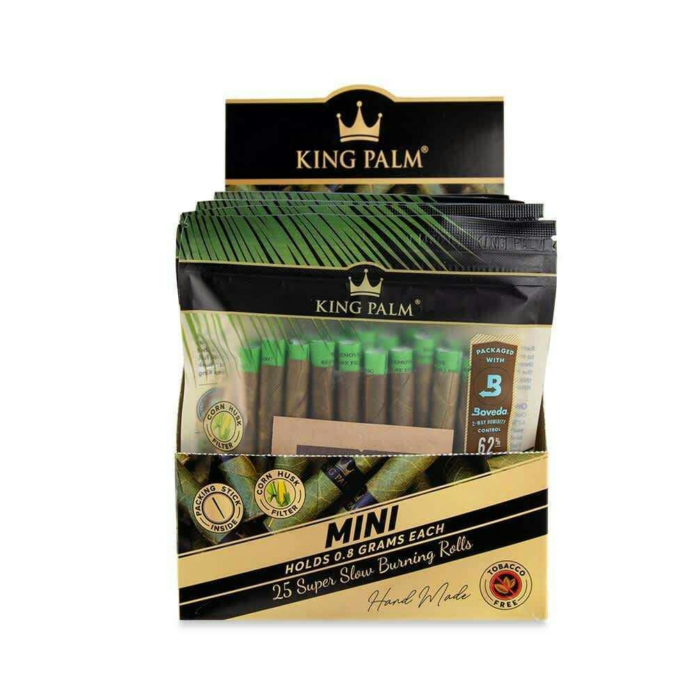 King Palm Mini Rolls 25pk W/ Boveda
