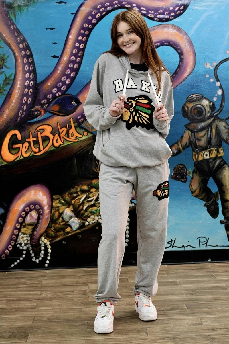 Bak'd Cheef'n Hoodie Set -Heather Gray