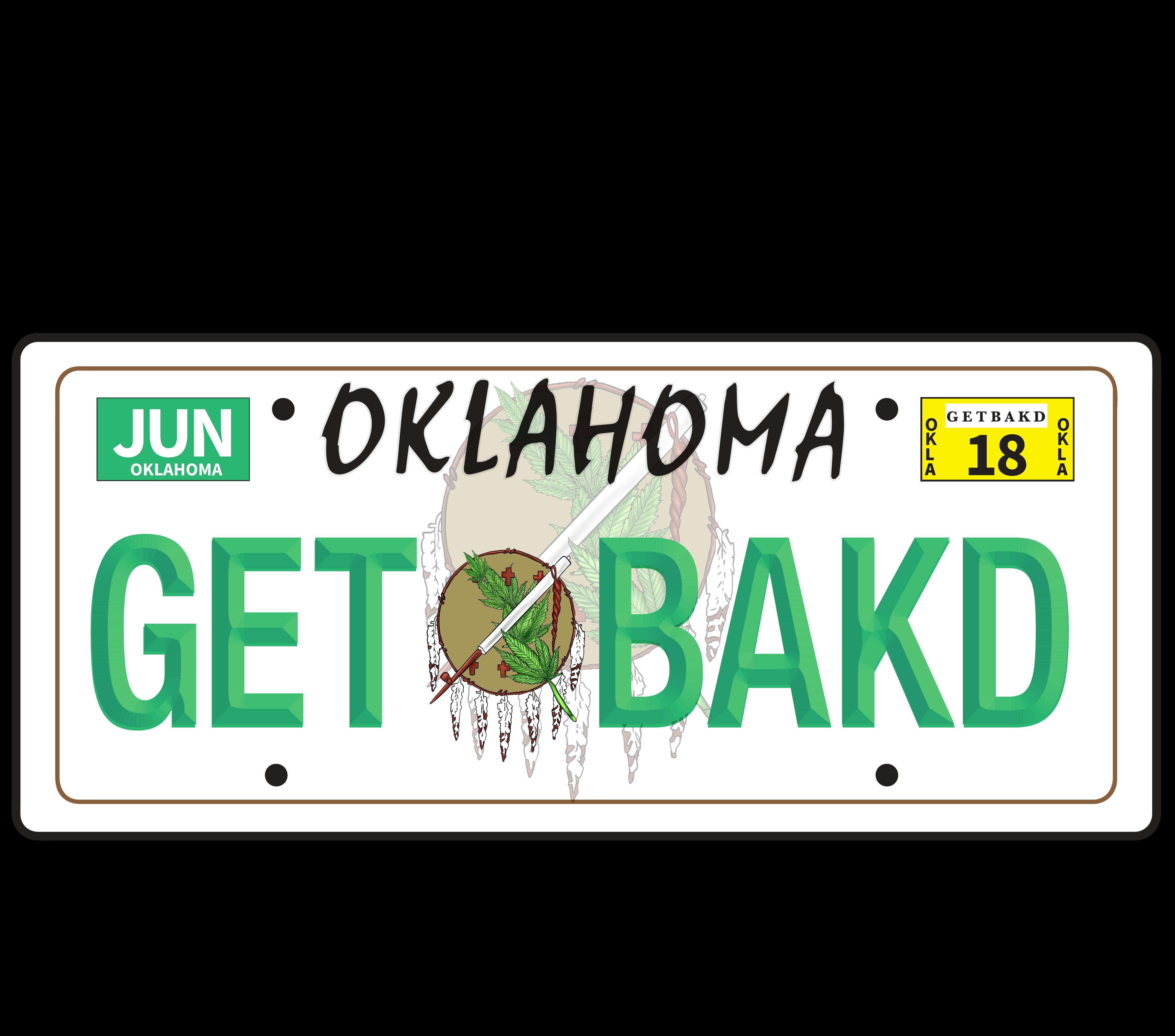 Bak'd Daily License Plate T-shirt (Black)