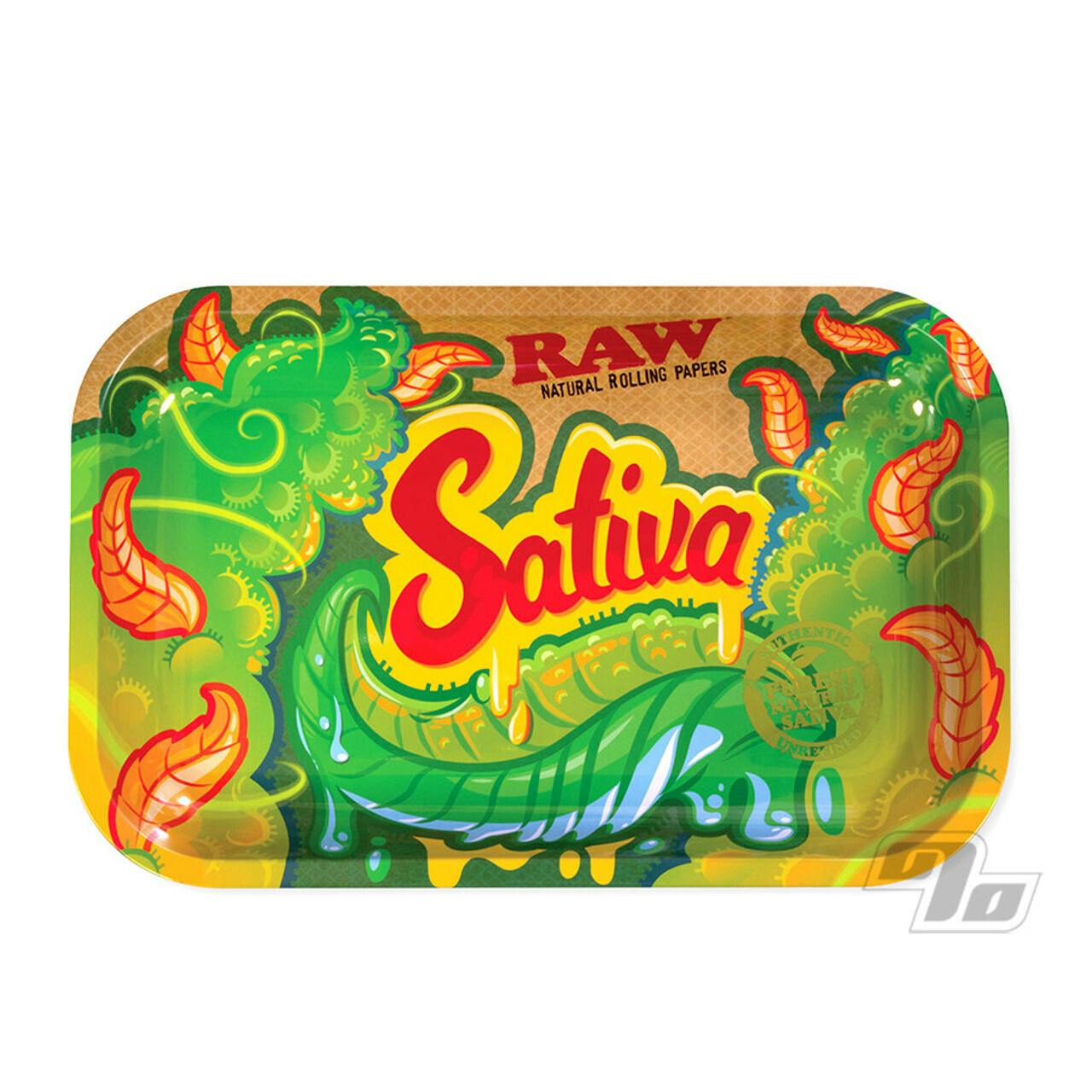 Raw Sativa Rolling Tray Small