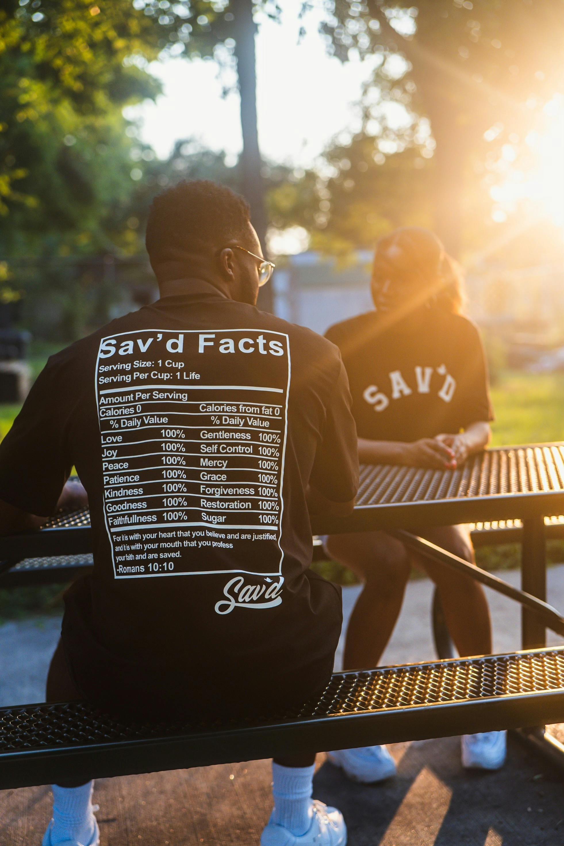 Sav'd Facts Tee | Black