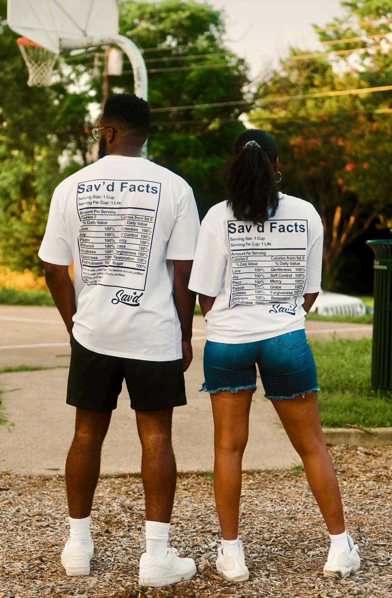 Sav'd Facts Tee 3XL | White