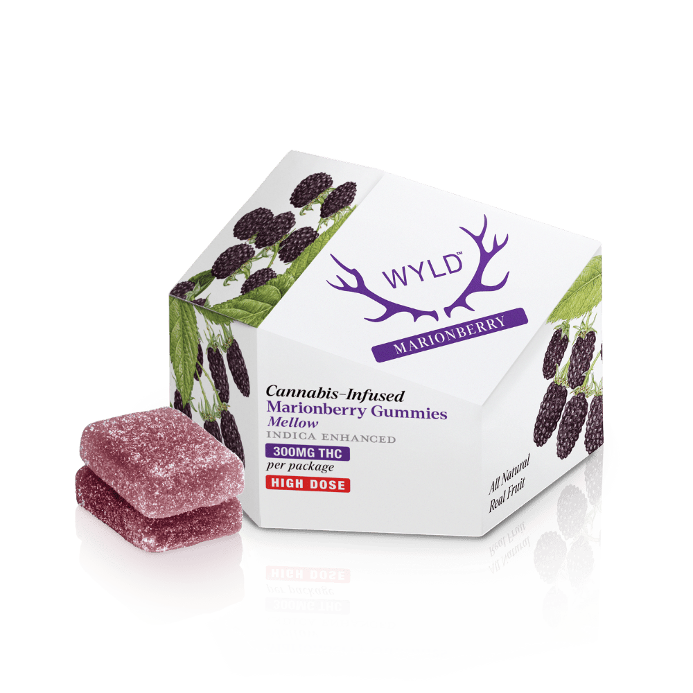 Wyld Indica Enhanced Gummies 300mg (Marionberry)