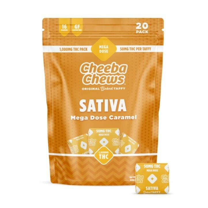Cheeba Chews - Mega Dose Caramel 20 pack (Sativa) - 75 g (use me)