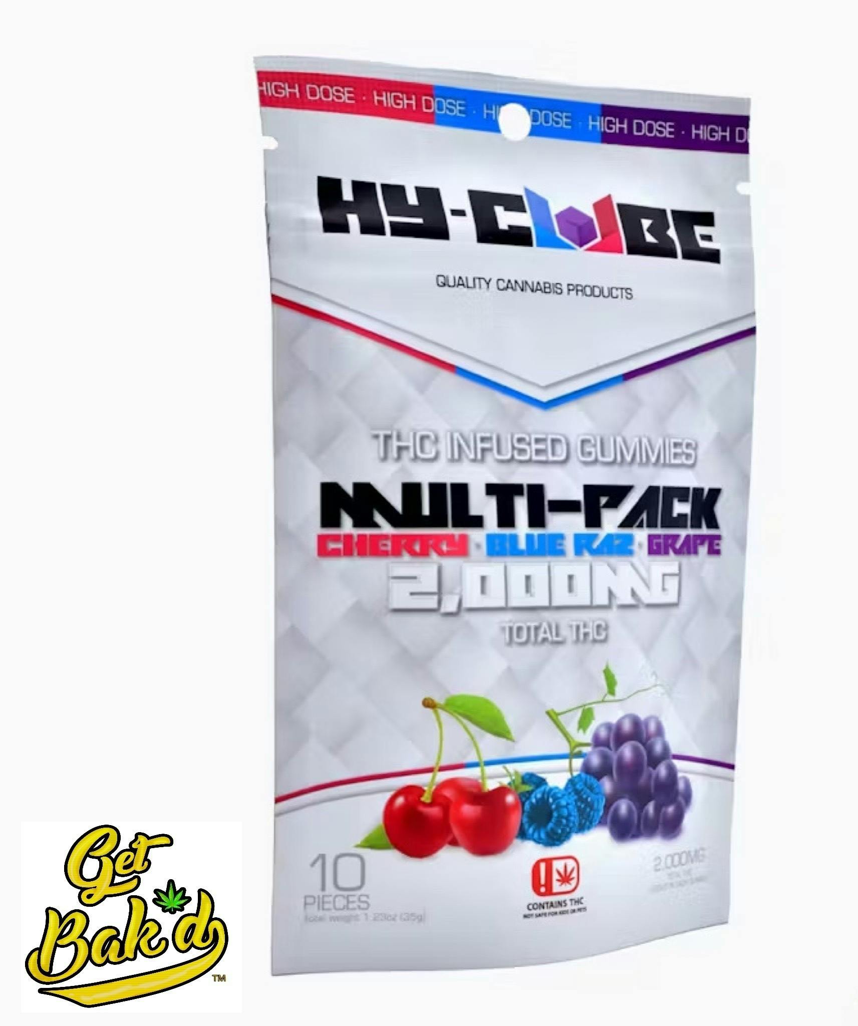 Hy-Cube 2000mg Gummies (Variety Flavor)