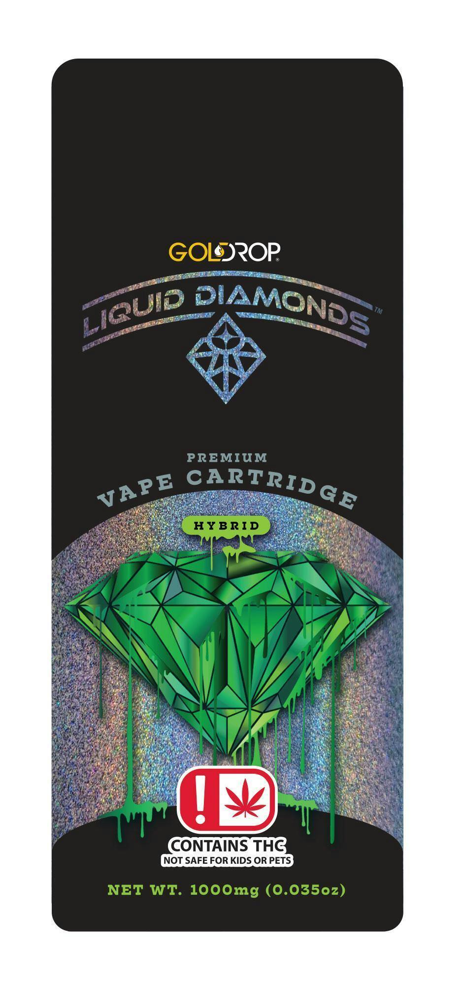 Gold Drop - Sapphire Gelato Liquid Diamonds Cartridge