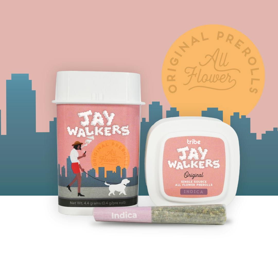 Jaywalkers Original - Indica - Dulce De Papaya - 11 pack - Flower Pre Rolls - 4.4g