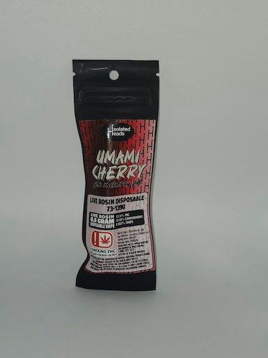 Isolated Heads Live Rosin Disposable - .5 gram - Umami Cherry