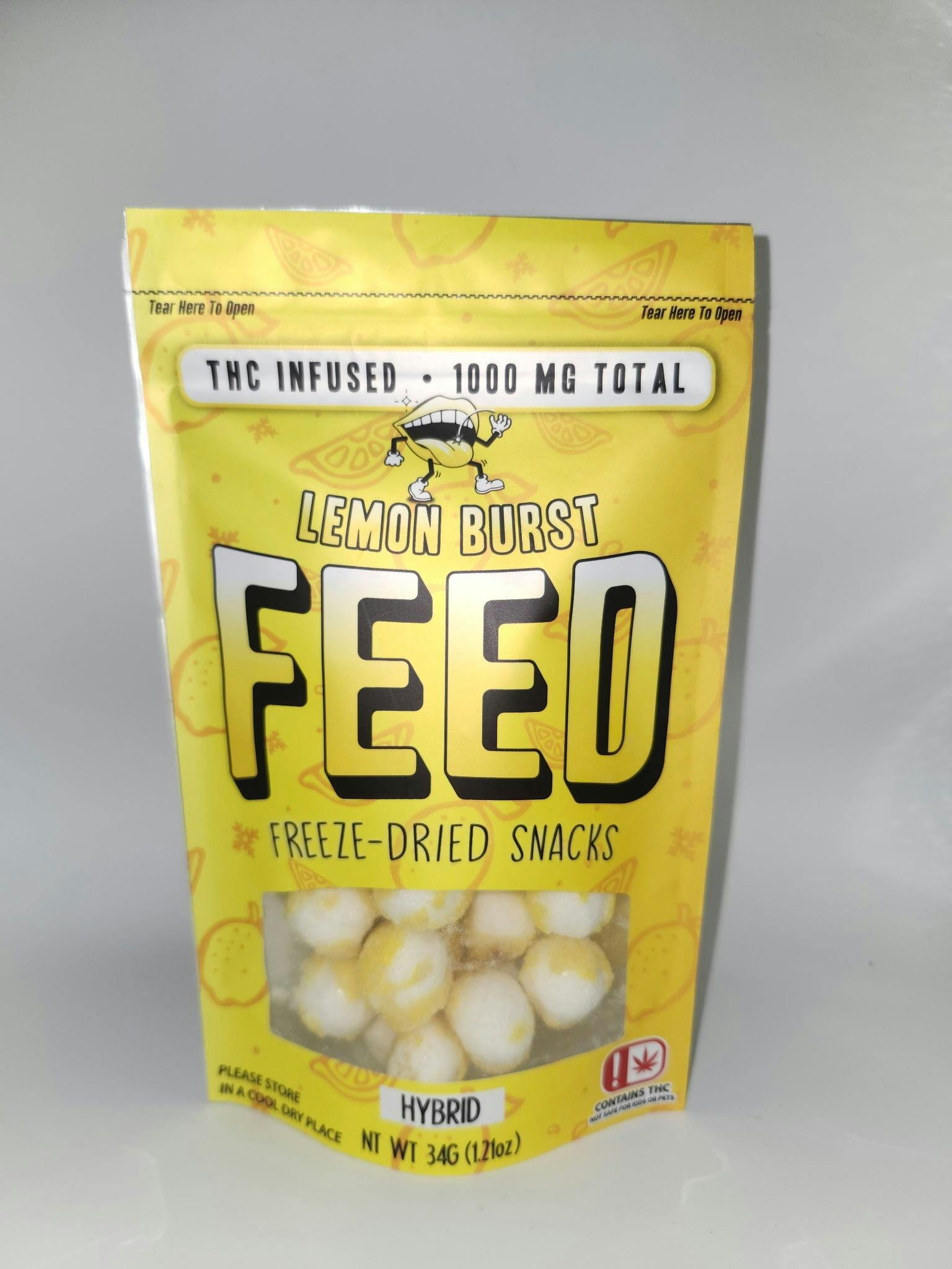 Feed - Freeze Dried Snacks - 1000mg - Lemon Burst