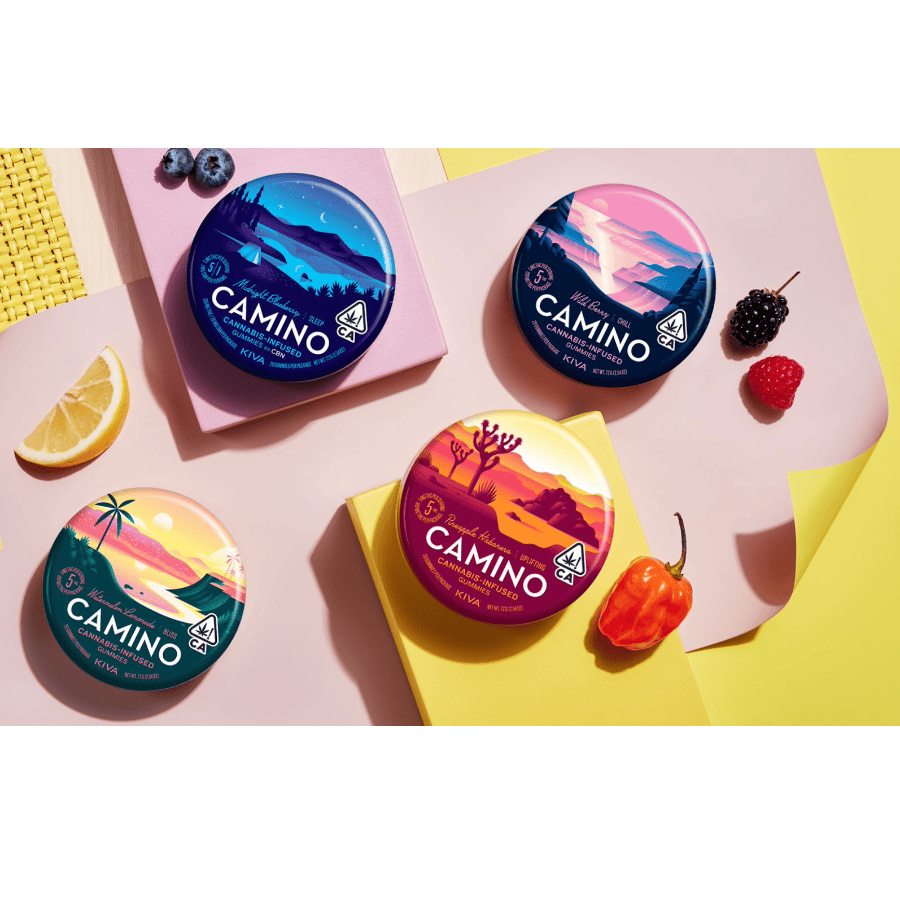 Kiva Camino Gummies 100mg (Midnight Blueberry)