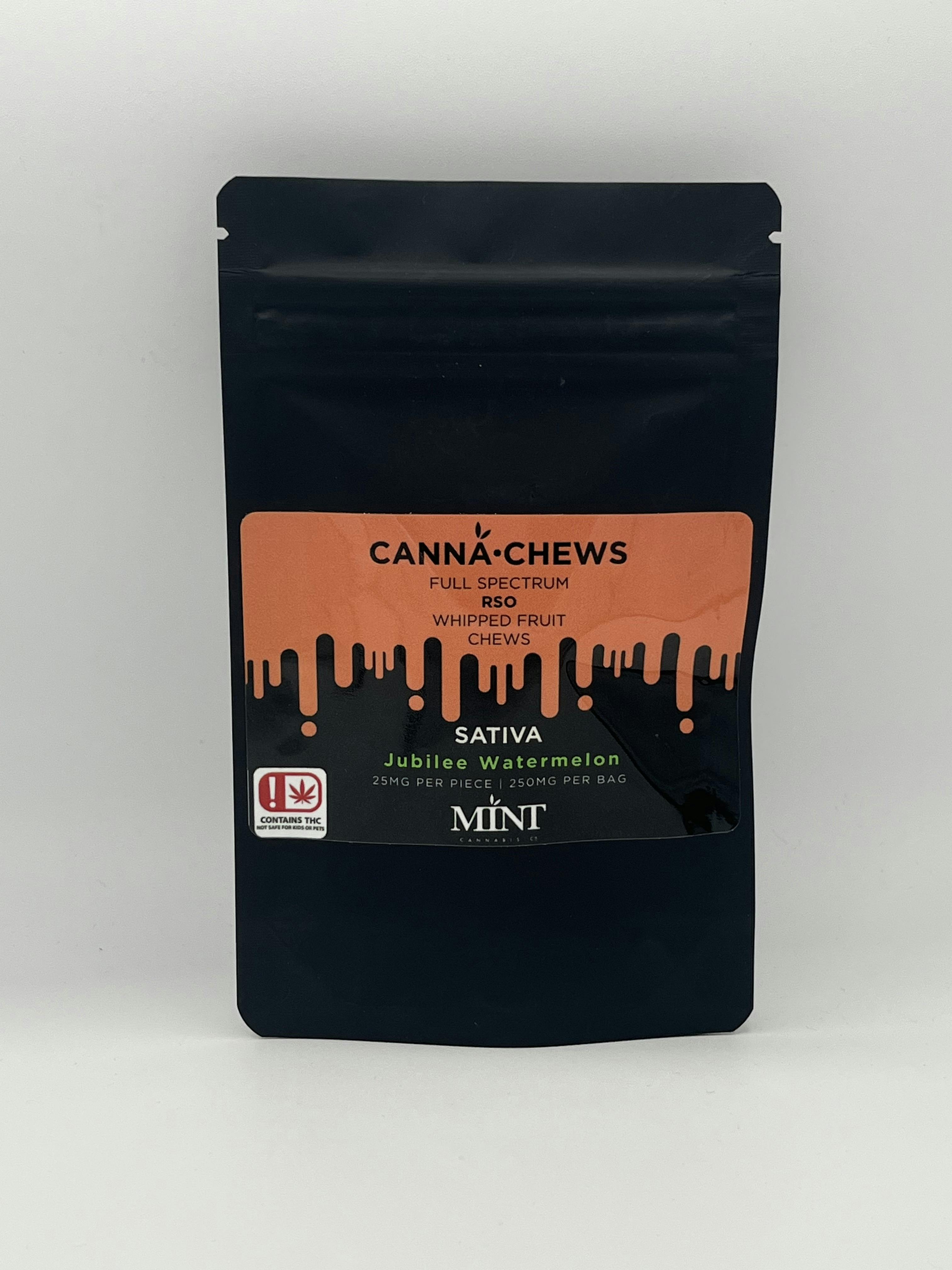 Mint Cannabis Co. - Mint RSO Fruit Chew - 25mg/250mg (Sativa) - 30 g - Jubilee Watermelon