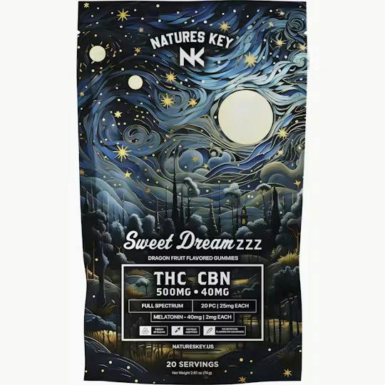 Natures Key - 500mg 1:1:1 | Sweet Dreamzzz - Dragon Fruit - 85 g