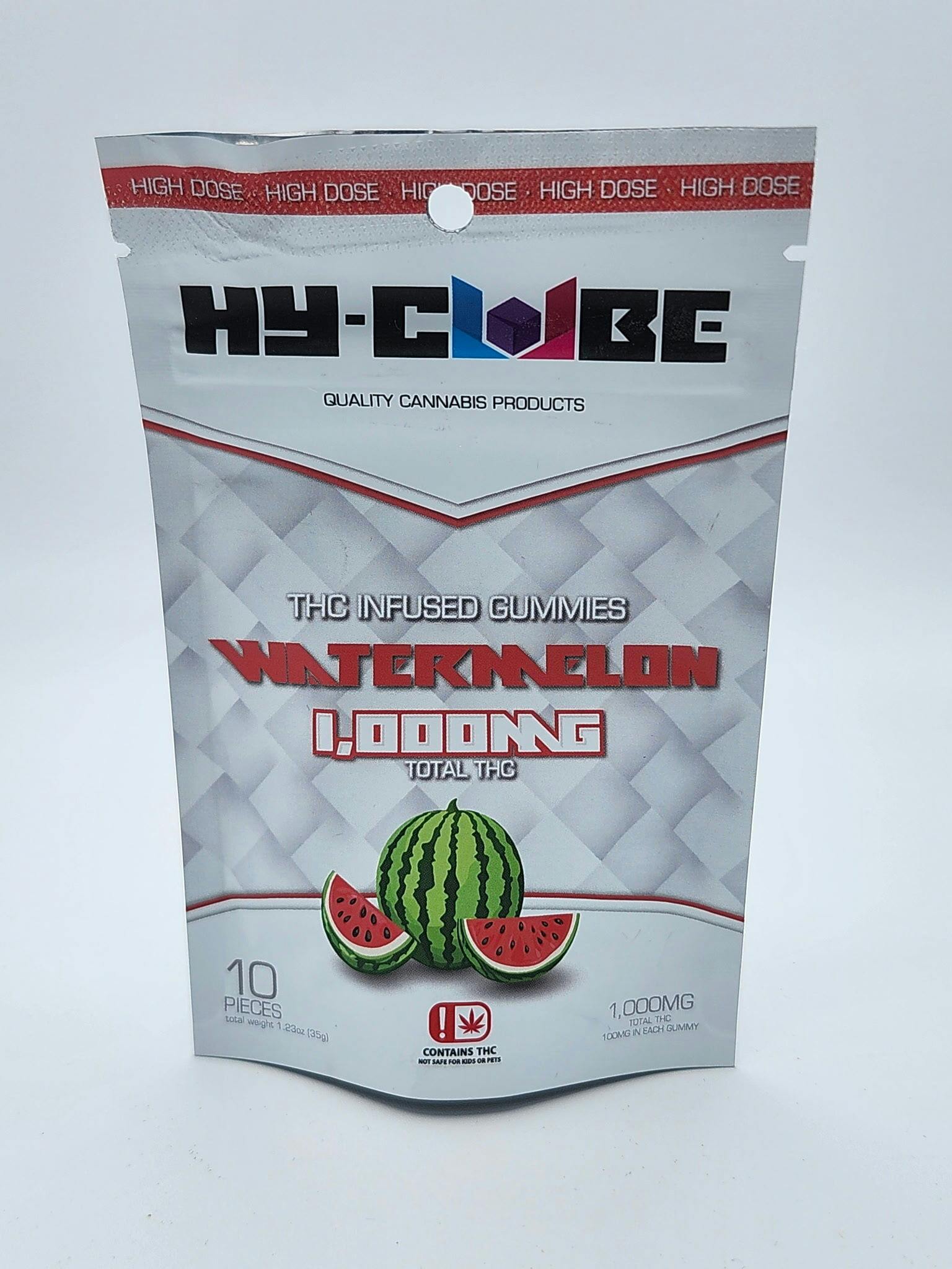 Hy-Cube 1000mg Gummies (Watermelon)