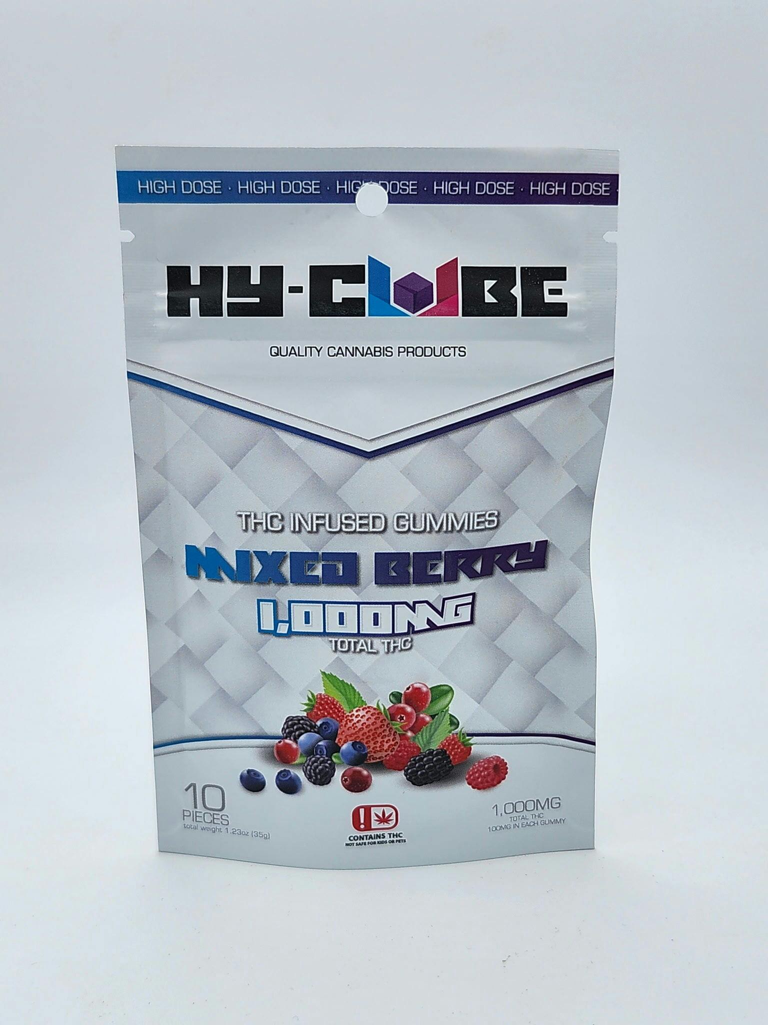 Hy-Cube 1000mg Gummies (Mixed Berry)