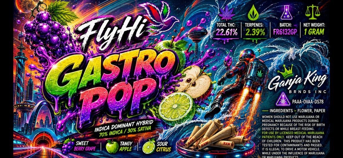 Fly Hi - 1G Pre-Roll - Gastropop - Hybrid