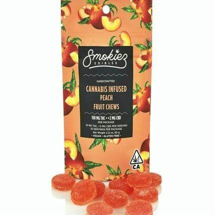 Smokiez Edibles - Peach 100mg THC Fruit Chews - 60 g