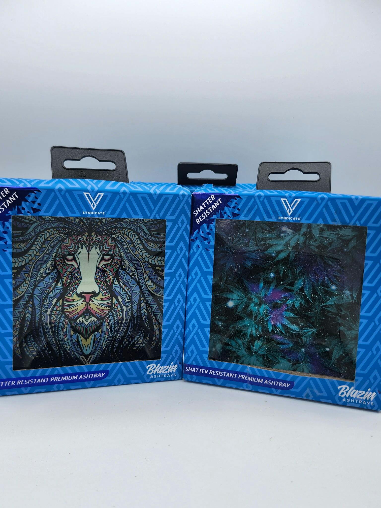 Shatter resistant glass ashtray