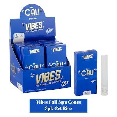 Vibes Cali Rolling Papers (Rice) 3 Pack