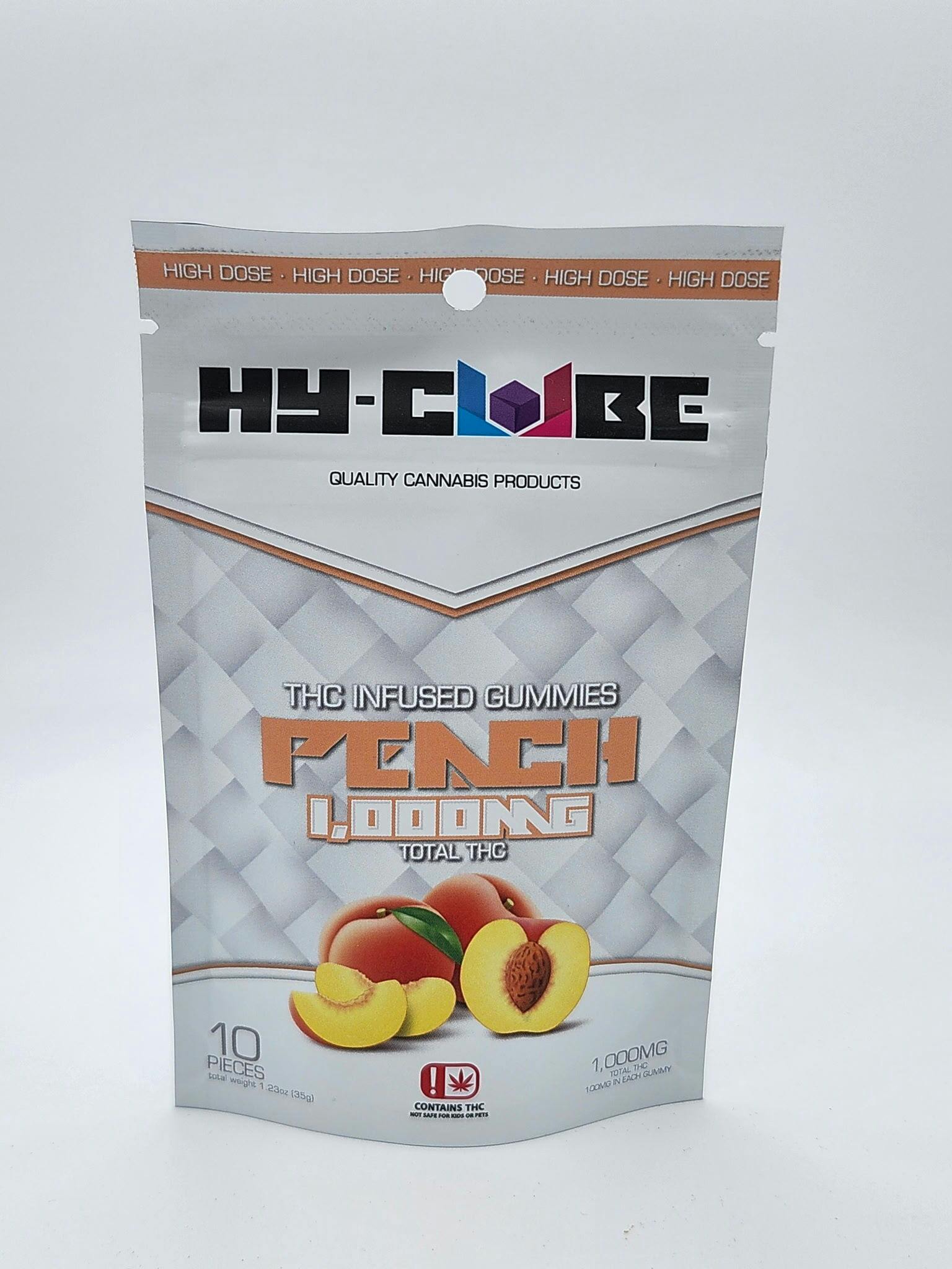 Hy-Cube 1000mg Gummies (Peach)