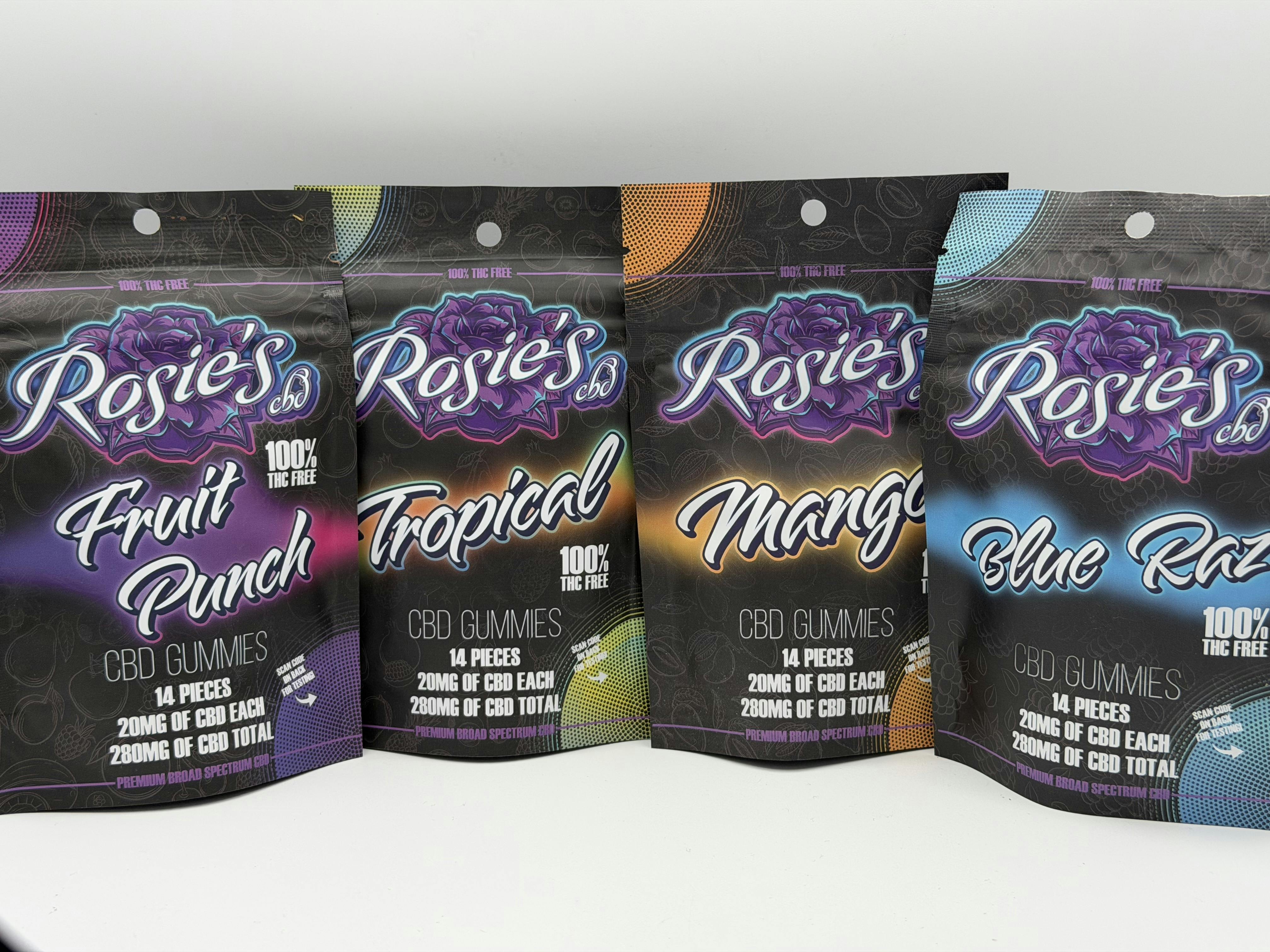 Rosie's - CBD Gummies - Blue Razz