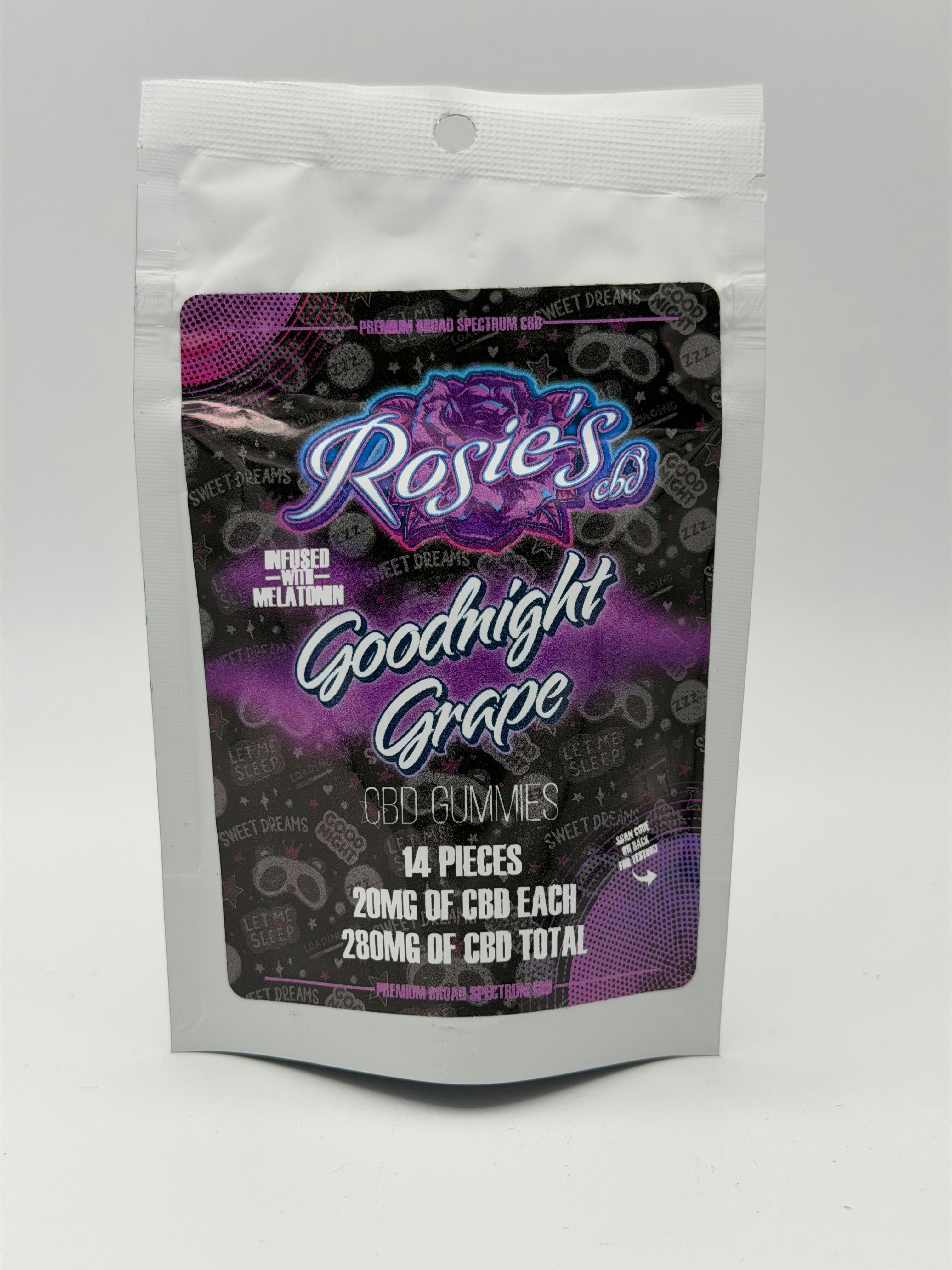 Rosie's - CBD Gummies - Goodnight Grape w/melatonin