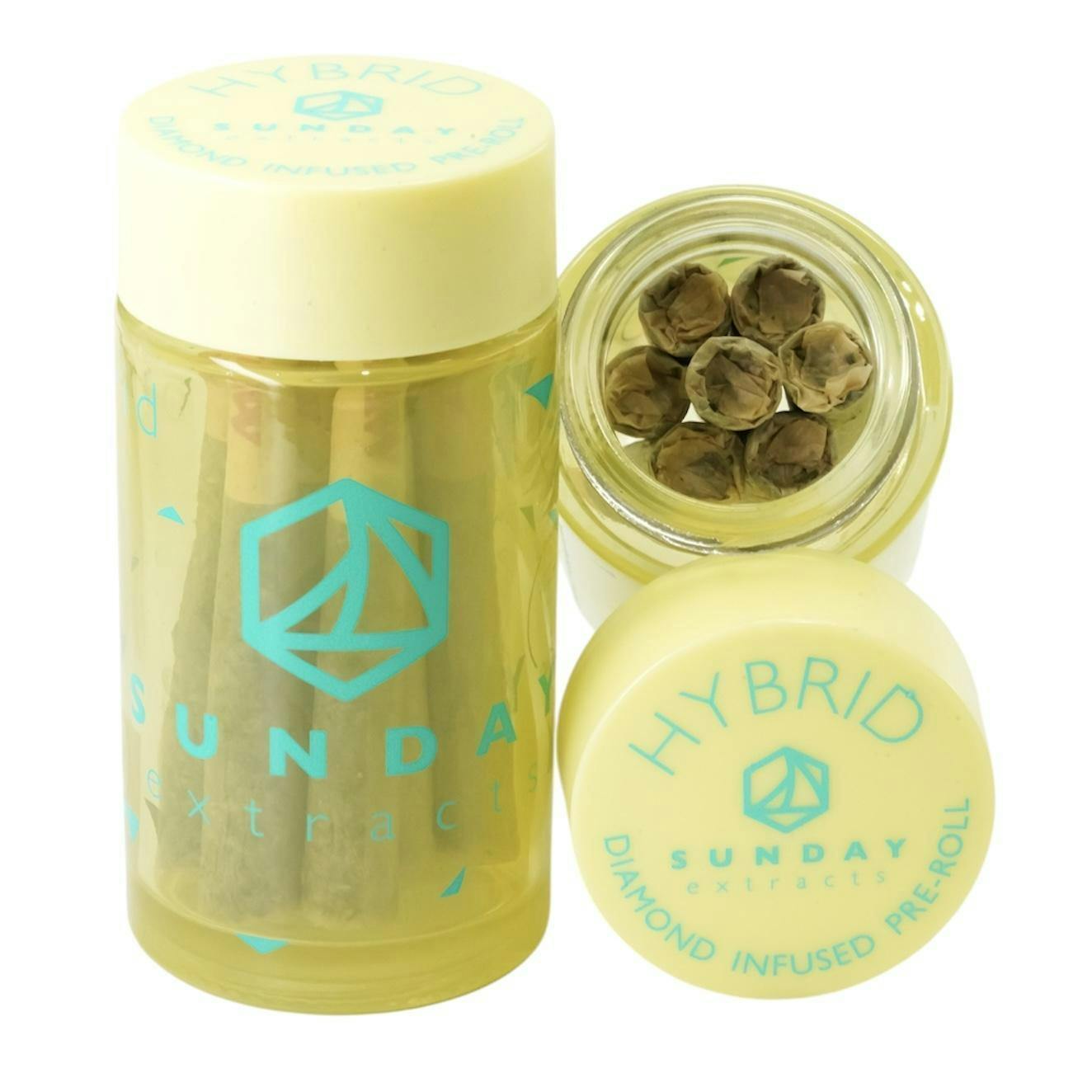 Sunday Diamond Infused Pre-rolls 10pk - Trainwreck - Hybrid