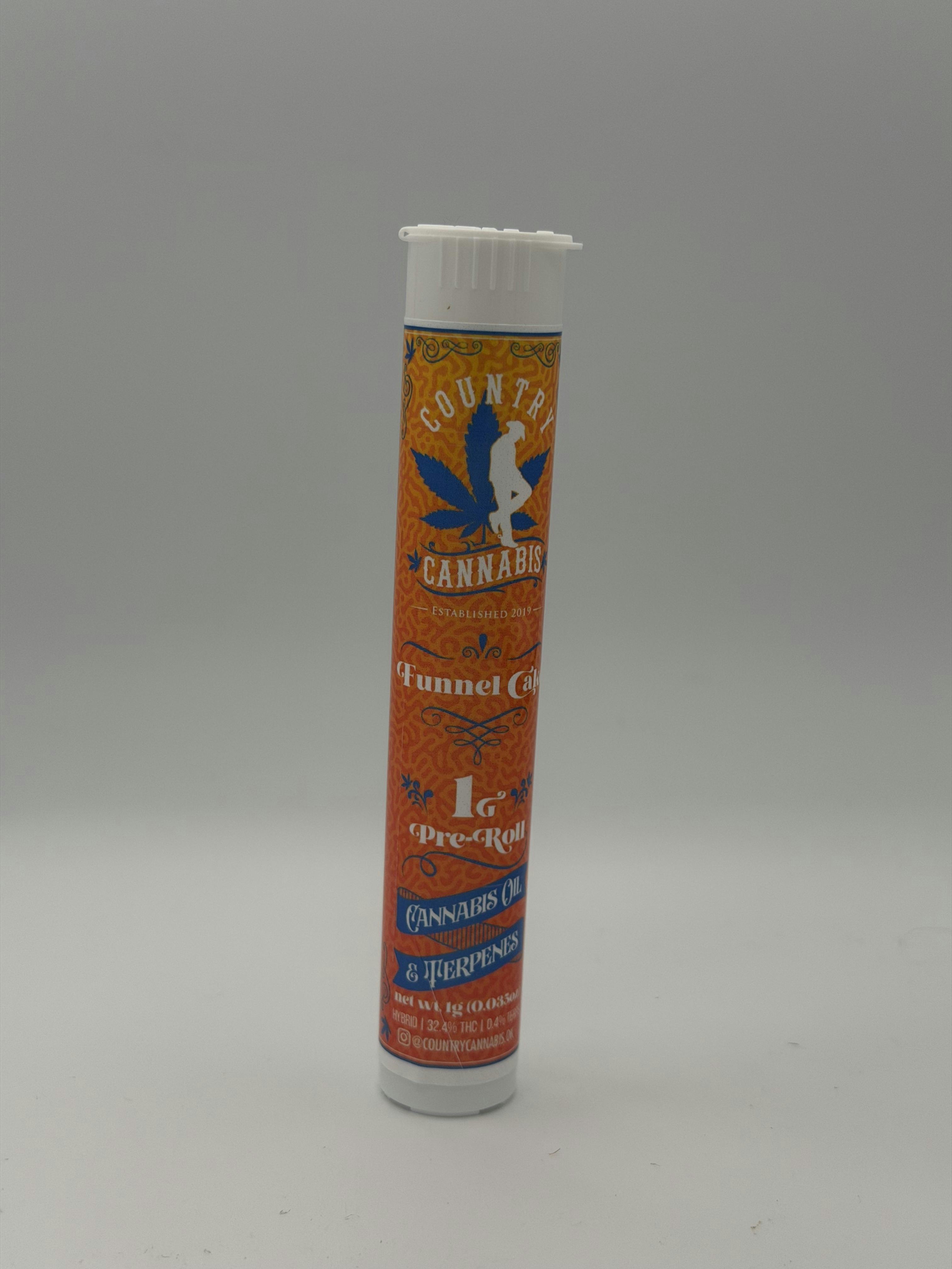 Country cannabis - Infused Pre-Roll - Funnel Cake - 1 g