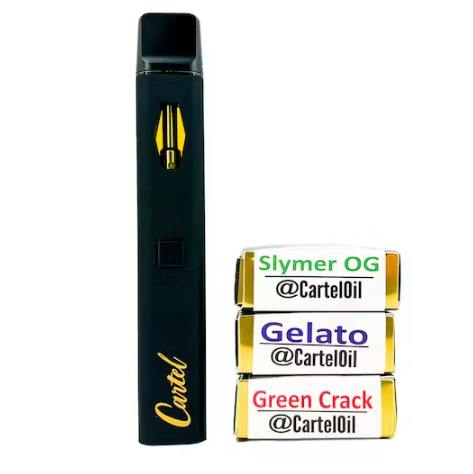 Cartel Oil Co | Disposable | Distillate | Live Terps | Indica | Cement Shoes | 3g