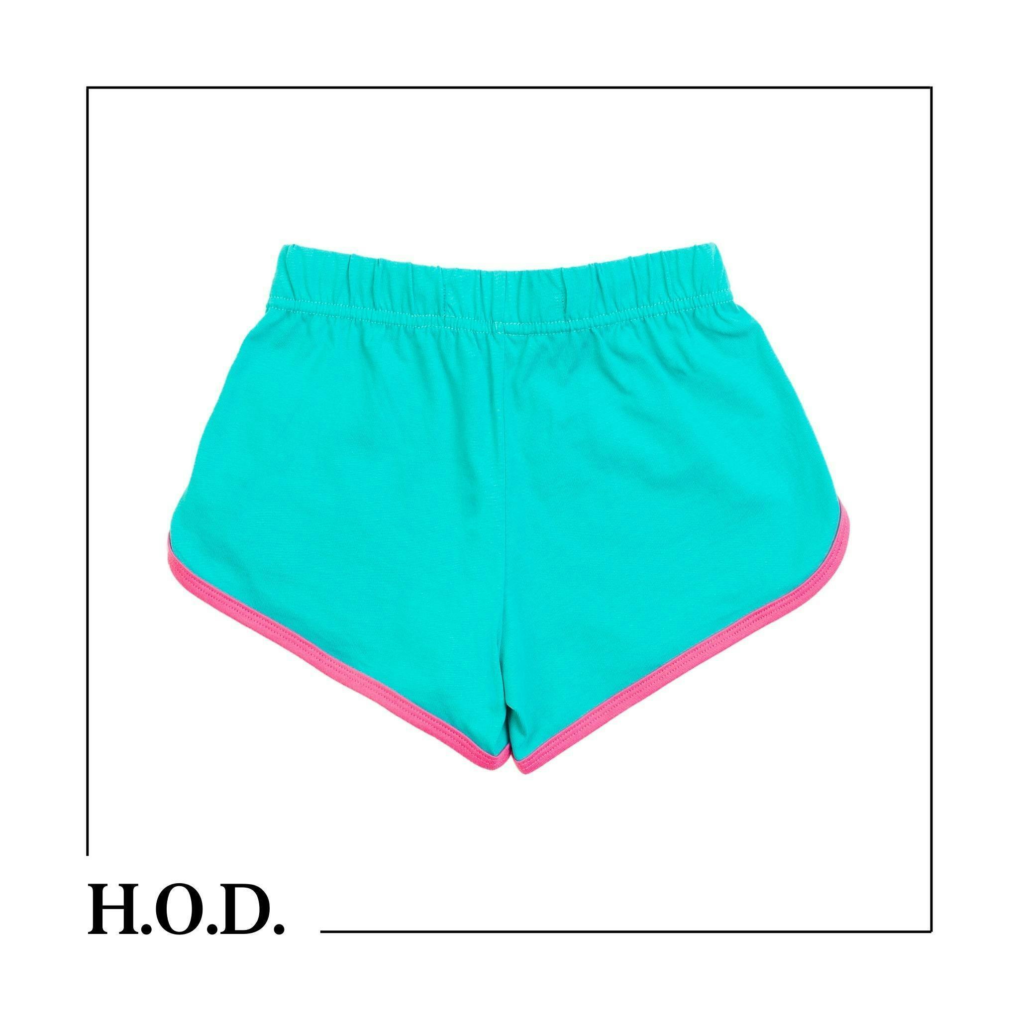 H.O.D. x Tie High Teal Banners Shorts M