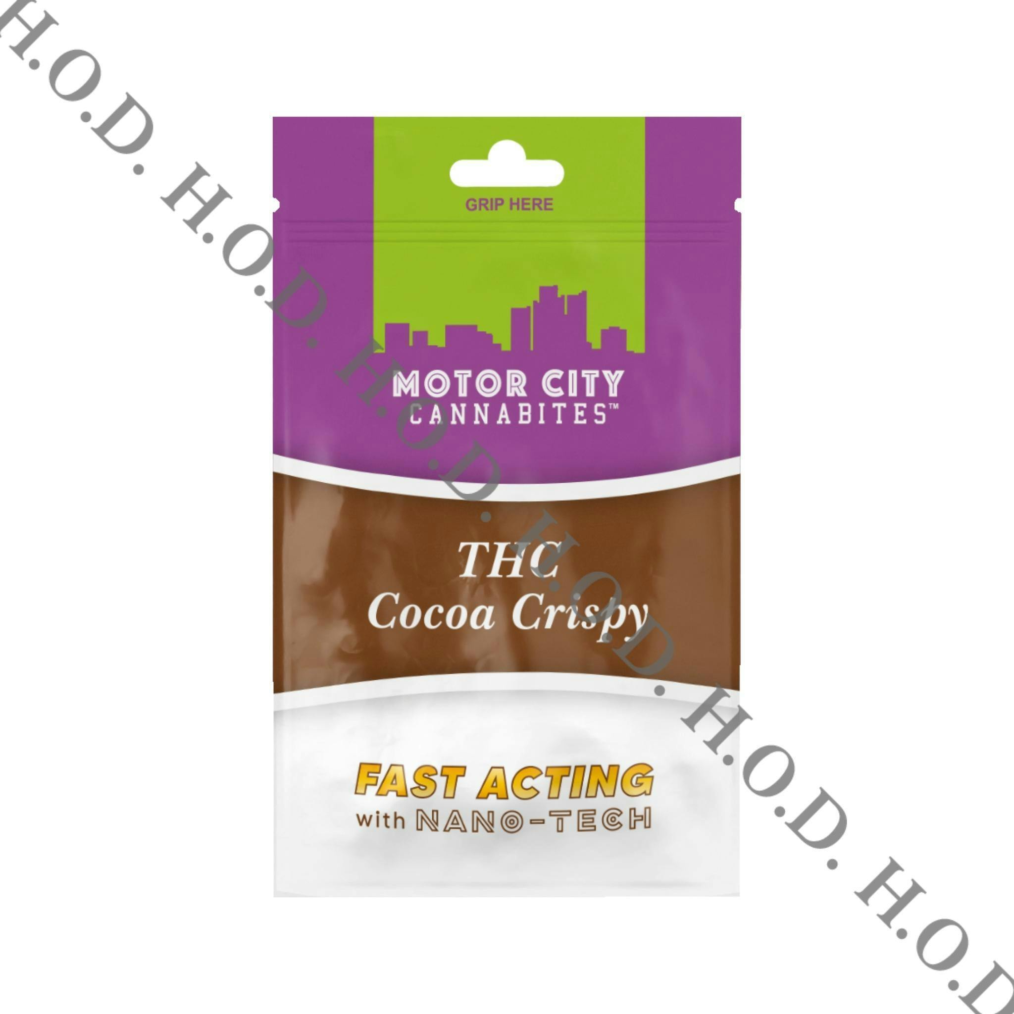 Motor City Cannabites Fast Acting Cocoa Crispy Treat