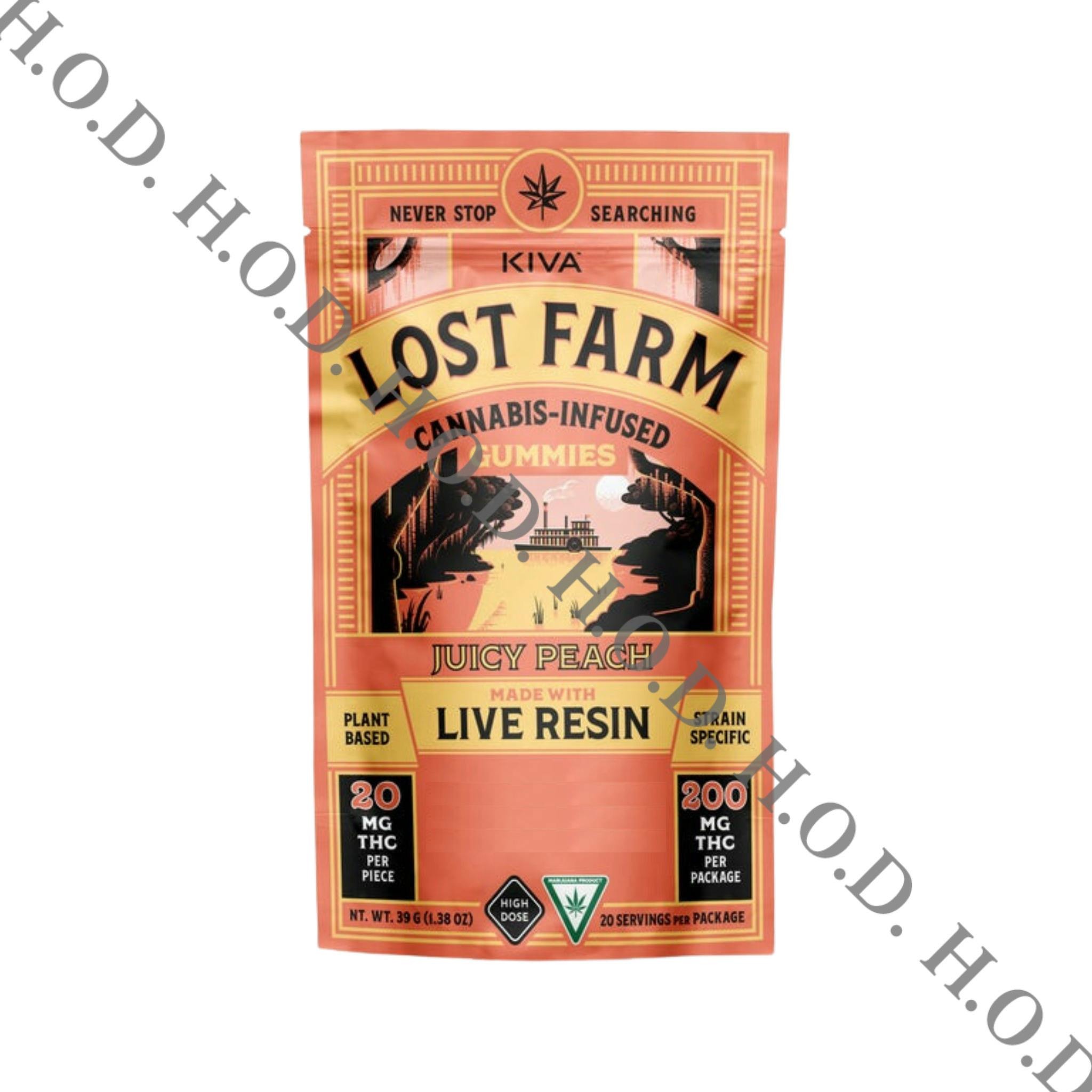 Lost Farms Raspberry x Ice Cream Cake Live Resin Gummies